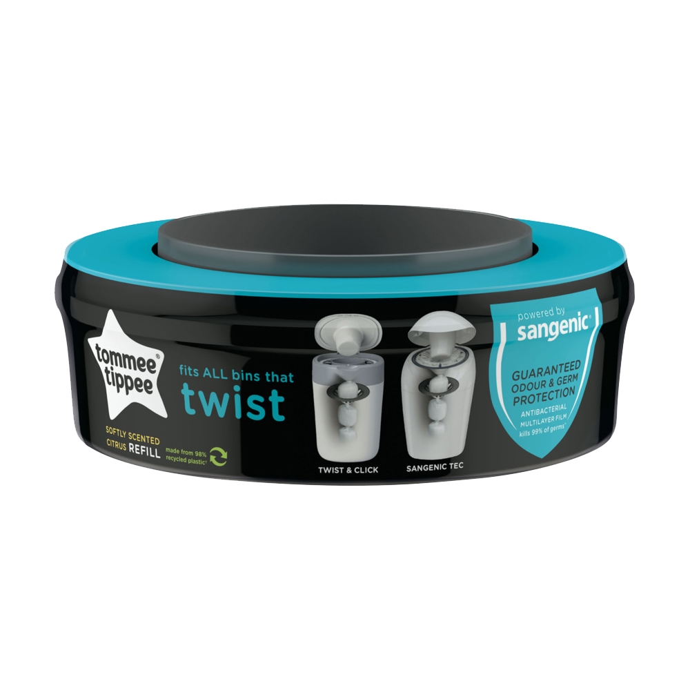 Tommee Tippee, Twist&Click refill, Skötpåsar, 1-pack